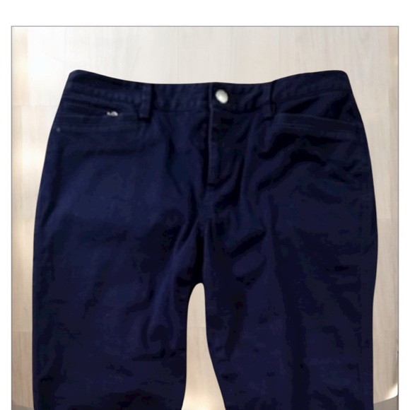 Lauren Ralph Lauren Petite Navy Cropped Pants/Capris 6P - Picture 11 of 13